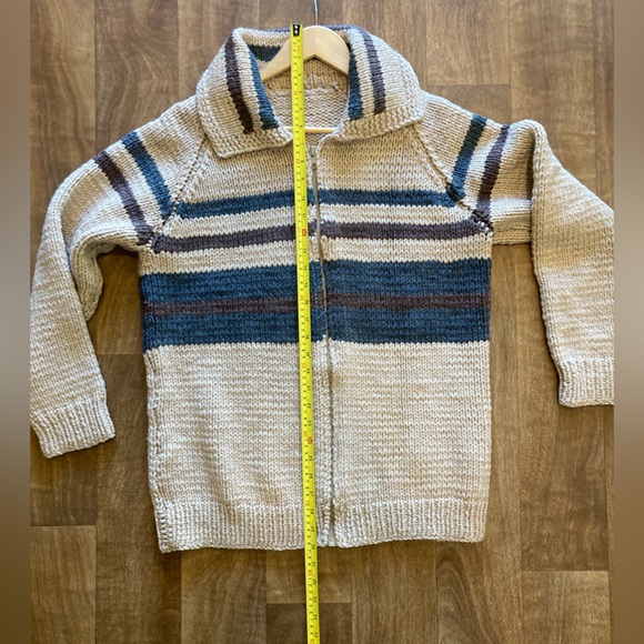 Handmade Knit Cardigan Sweater - Picture 4 of 6